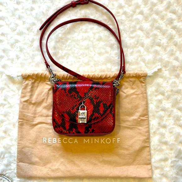 Ladies Handbag by Rebecca Minkoff, Red/Black - Picture 2 of 4